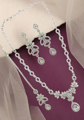 Silver Alloy Neckalce Set