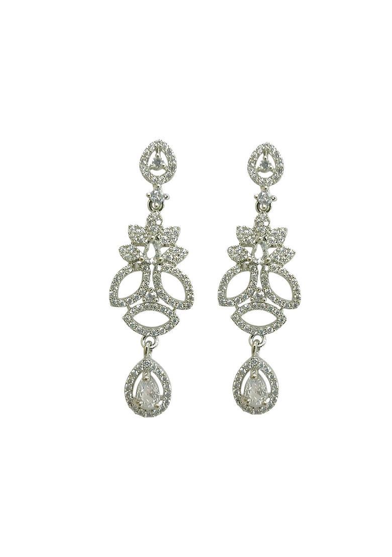 Silver Alloy Neckalce Set - Indya