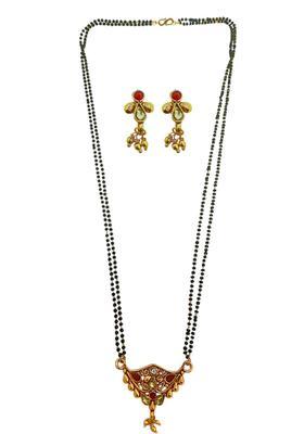 Black Alloy Mangalsutra Set