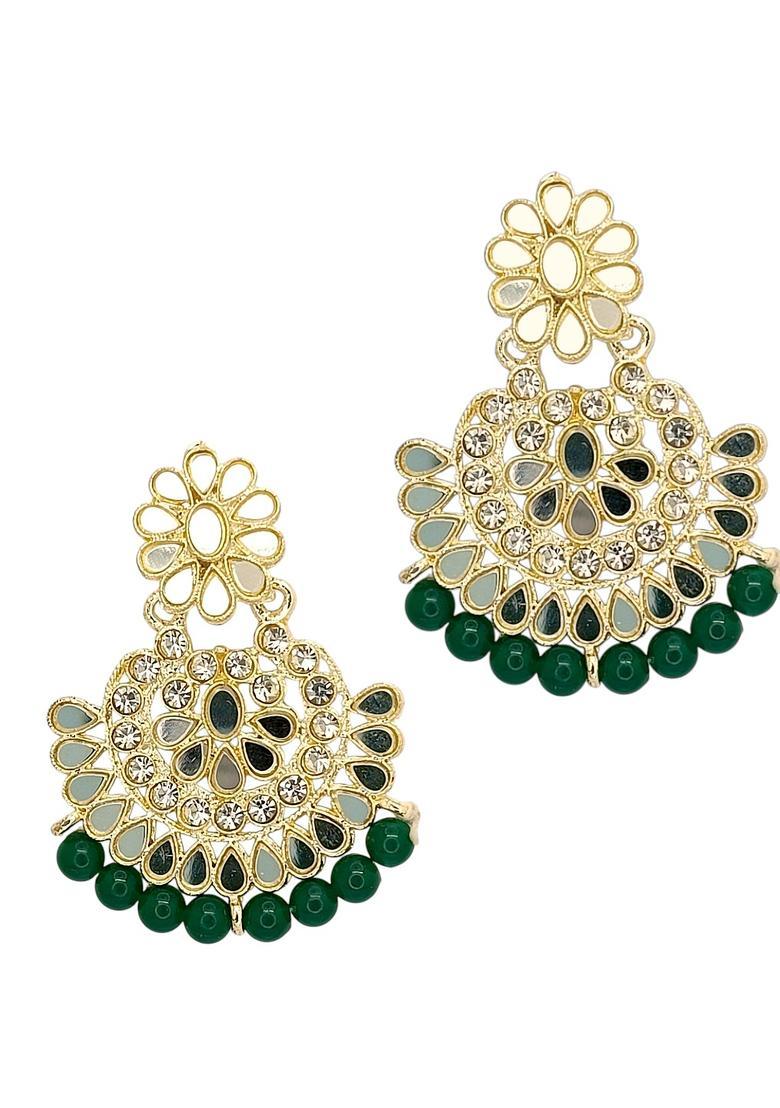 Golden Alloy Necklace Set - Indya