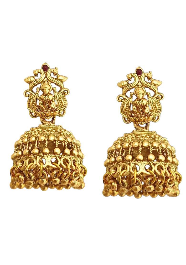 Golden Alloy Necklace Set - Indya