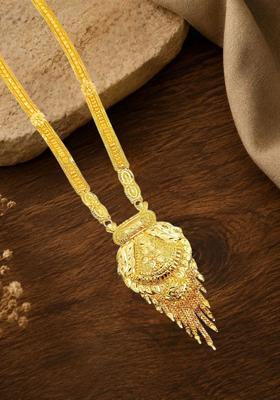 Golden Alloy Necklace Set