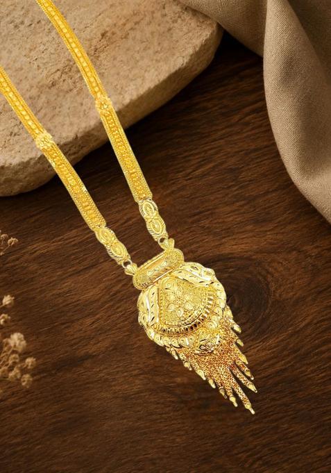 Golden Alloy Necklace Set
