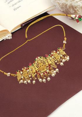 Golden Alloy Necklace Set