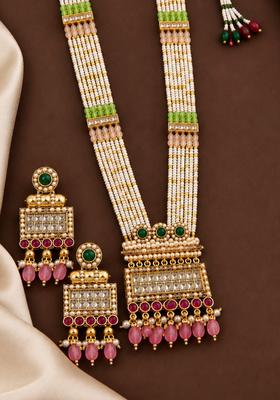 Golden Alloy Necklace Set