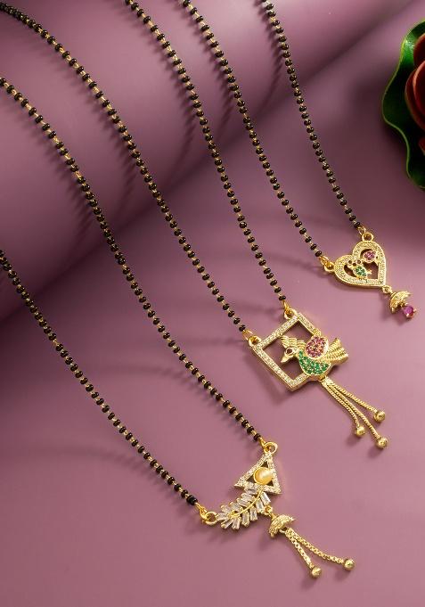 Golden And Black Alloy Mangalsutra