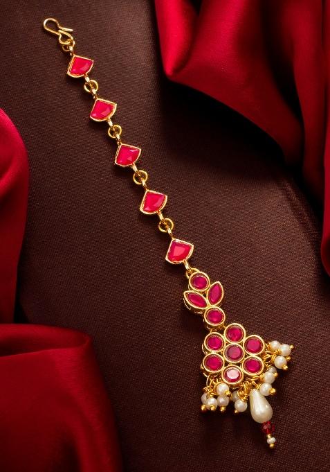 Ruby Red Alloy Mangtikka