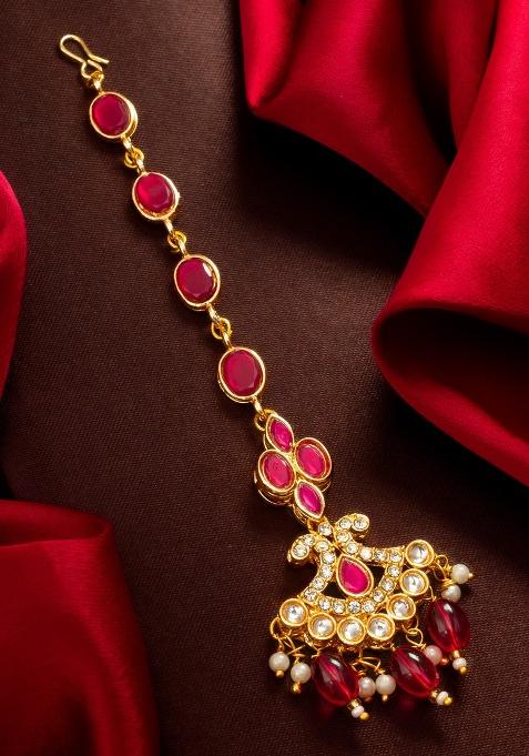 Ruby Red Alloy Mangtikka