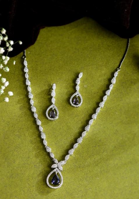Silver Stainless Steel Beads Jewellery Set