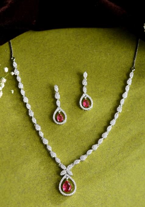 Silver Stainless Steel Beads Jewellery Set