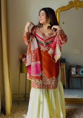 Rani Printed Crepe Kurta Set
