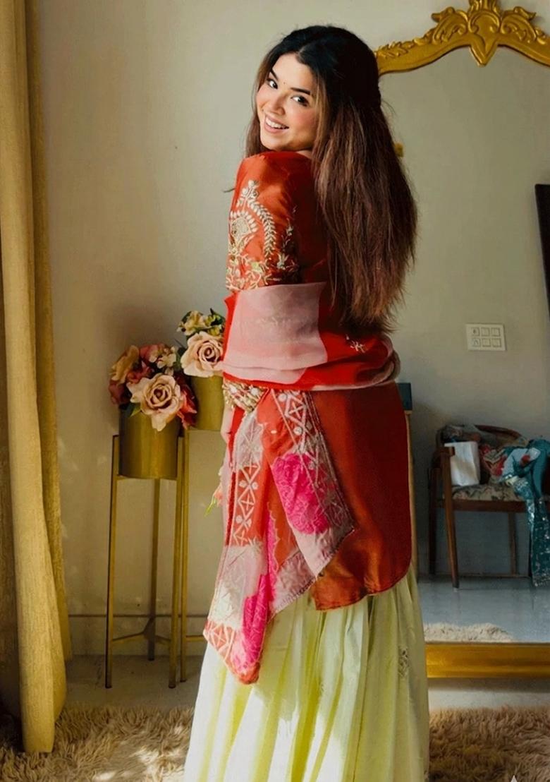 Rani Printed Crepe Kurta Set - Indya