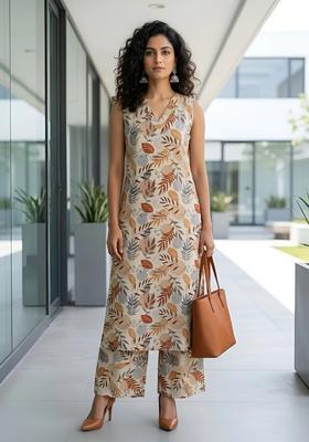 Multicolor Printed Cotton Co Ords Set