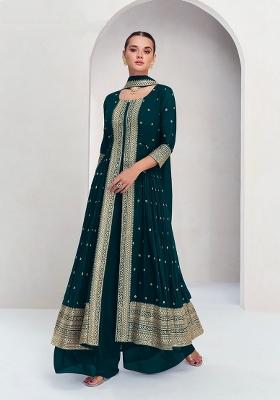 Rama Embroidery Georgette Kurta Set