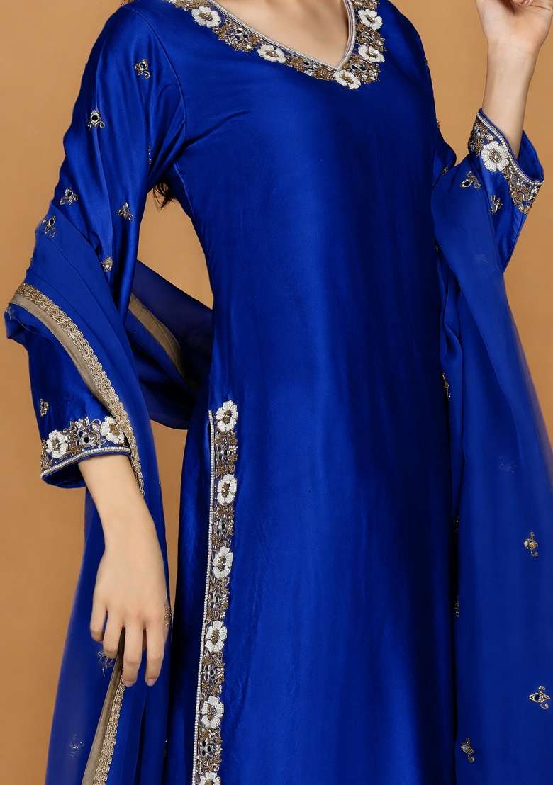 Blue Cut Dana Cotton Kurta Set - Indya