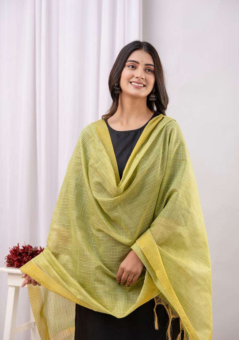 Black Printed Cotton Kurta Set - Indya