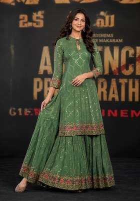 Pista Embroidery Chinon Palazzo Set