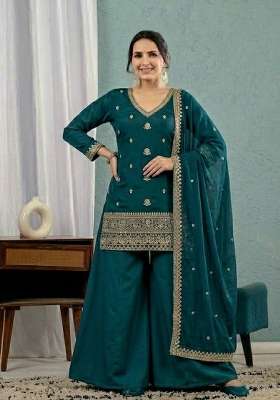Rama Embroidery Roman Palazzo Set