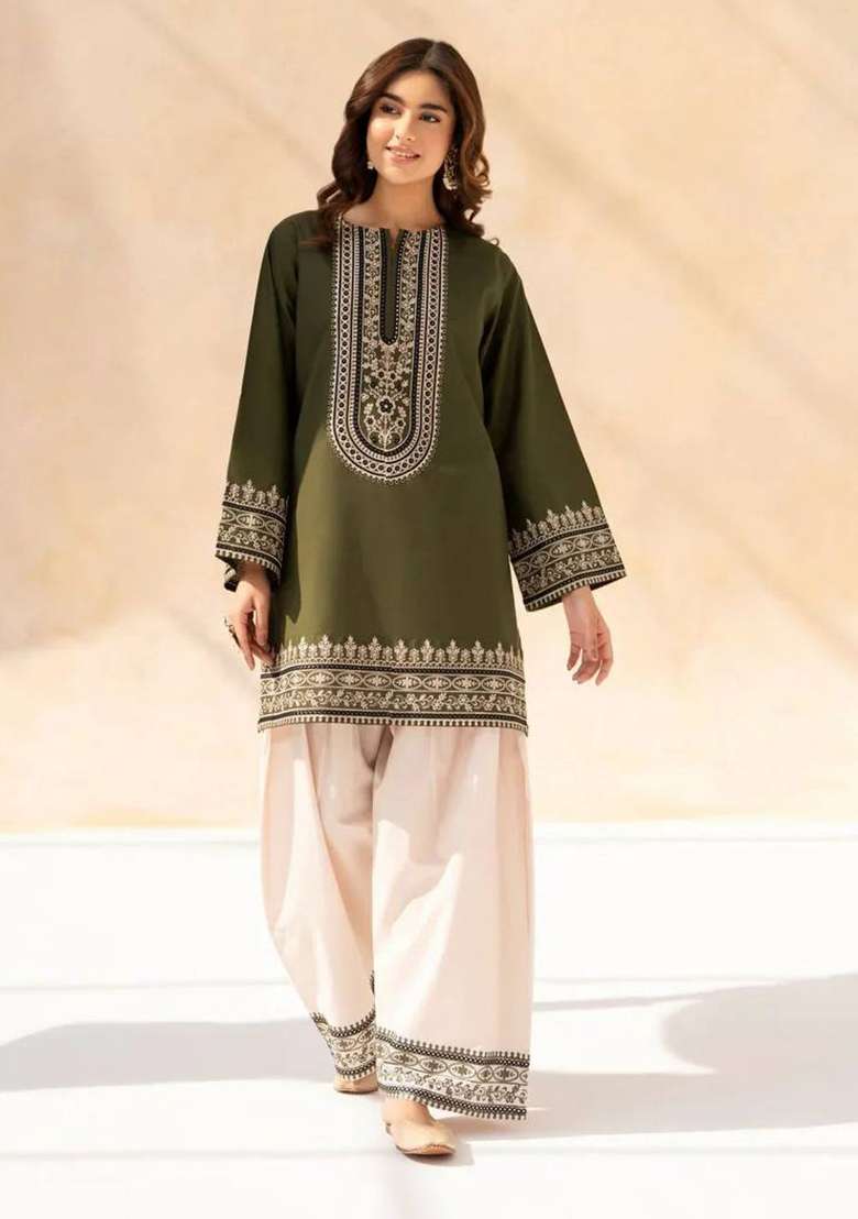 Pista Embroidery Silk Palazzo Set - Indya