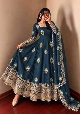 Rama Embroidery Fendi Gown Set
