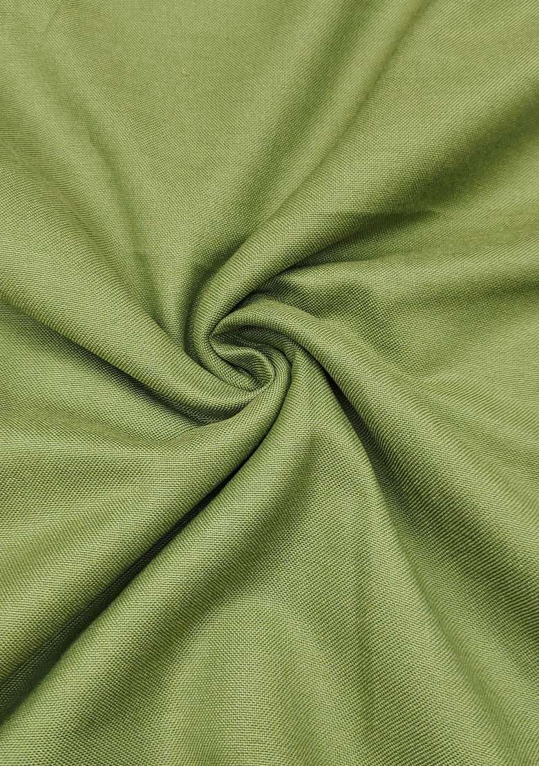 Green Embroidered Cotton Kurta Set - Indya