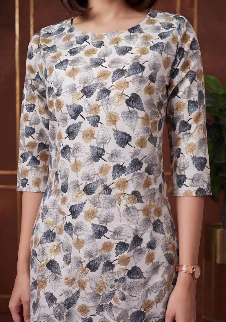 Multicolor  Cotton Kurta Set - Indya
