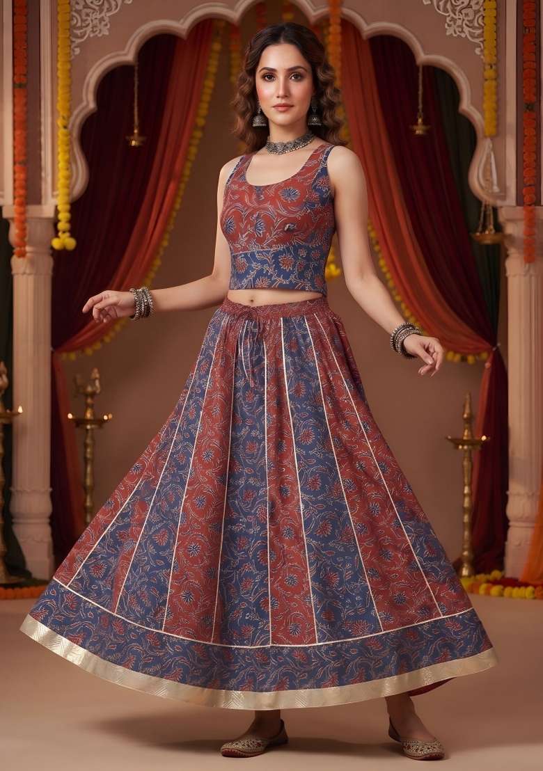 Multicolor  Cotton Kurta Set - Indya