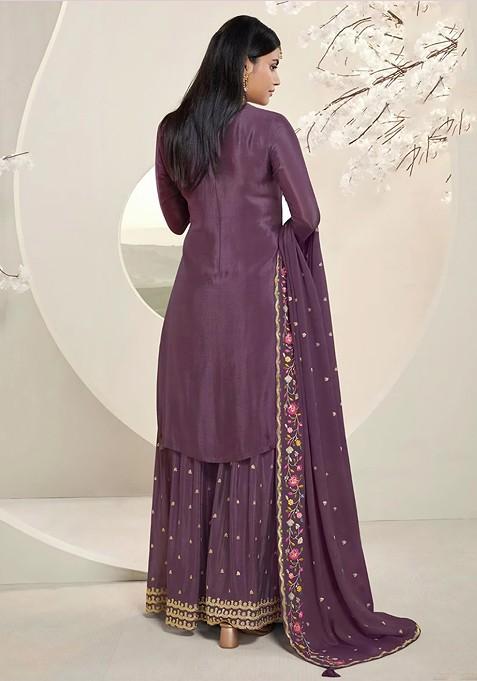 STRAIGHT SOLID CHINON KURTA SET main image 0