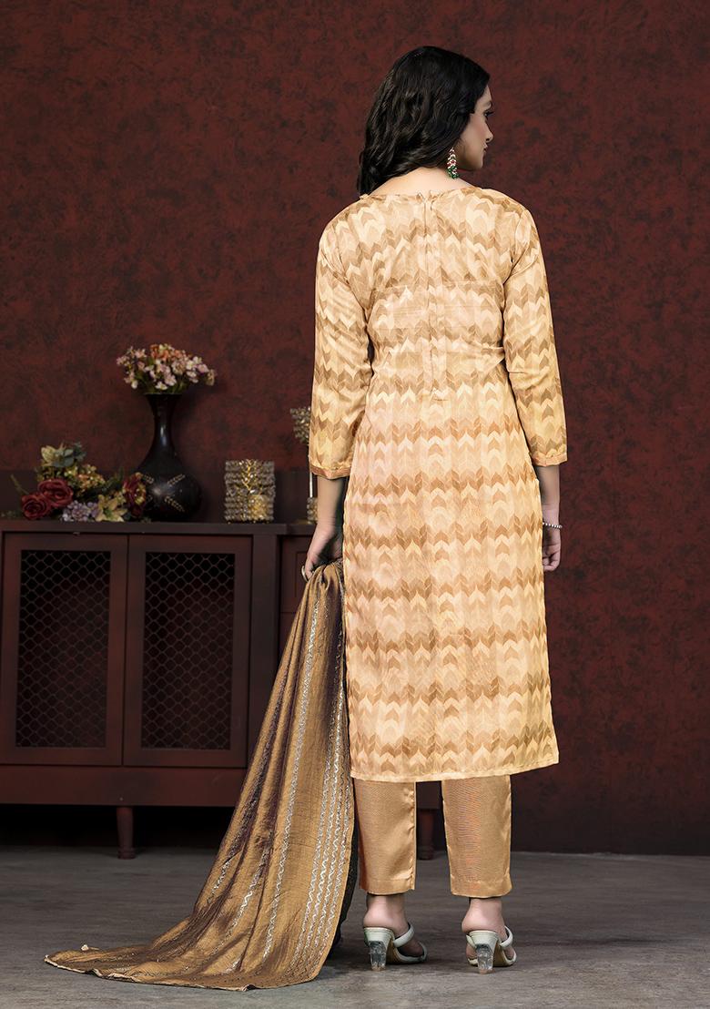 Green Hand Embroidered Modal Silk Kurta Set