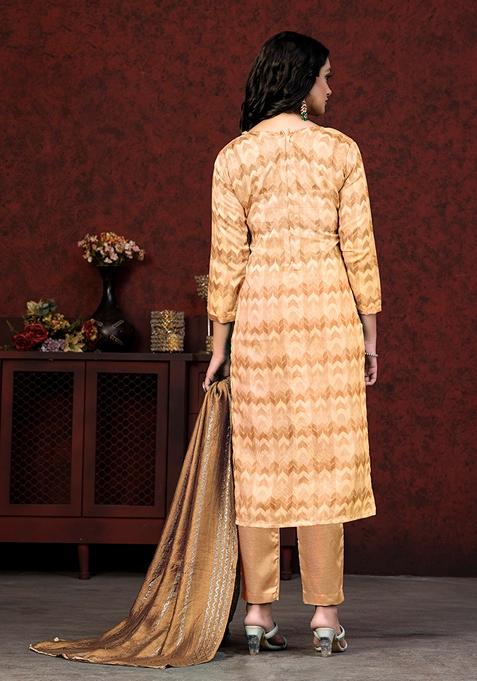 Green Hand Embroidered Modal Silk Kurta Set