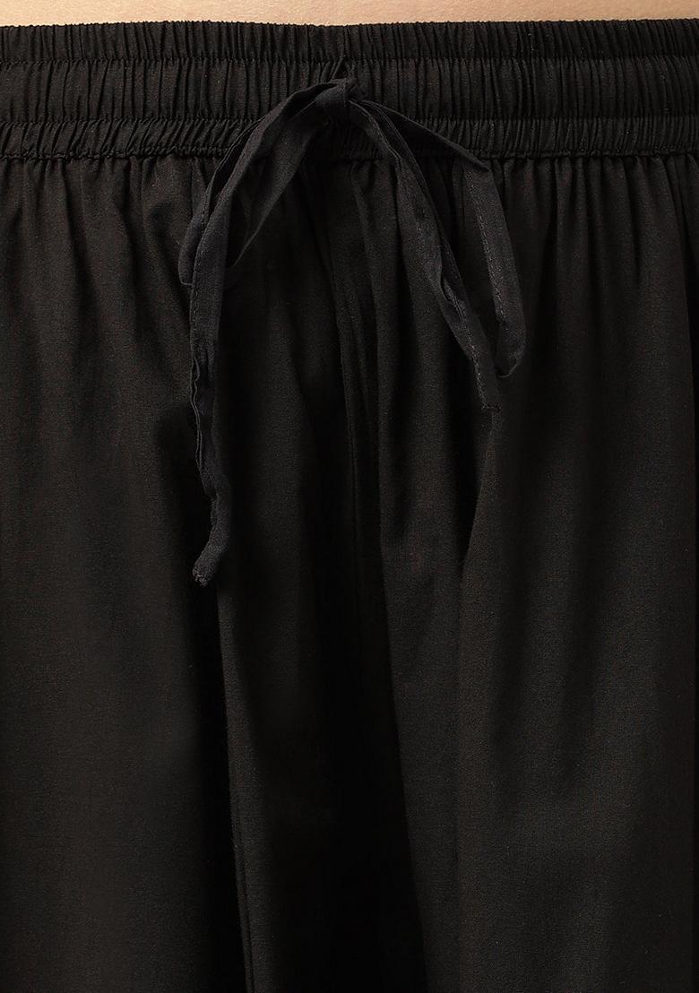 Maroon Floral Print Cotton Sharara Set