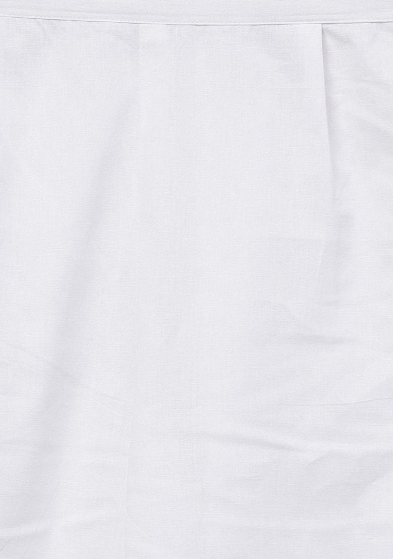 White Printed Pure Cotton Palazzo Set