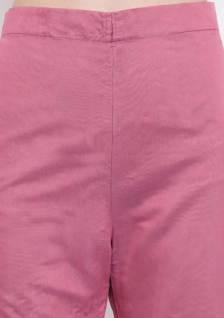 Wine Gotta Work Chanderi Cotton Kurta Set