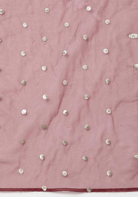 Maroon Yoke Design Poly Silk Kurta Set