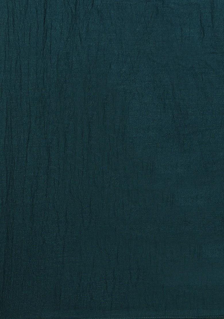 Teal Green Embroidered Panelled Kurta With Palazzos And With Dupatta