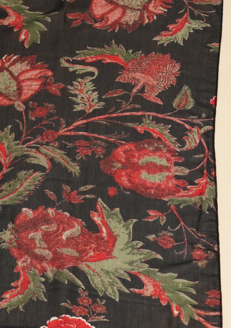 Blue Printed Cotton Kurta Set