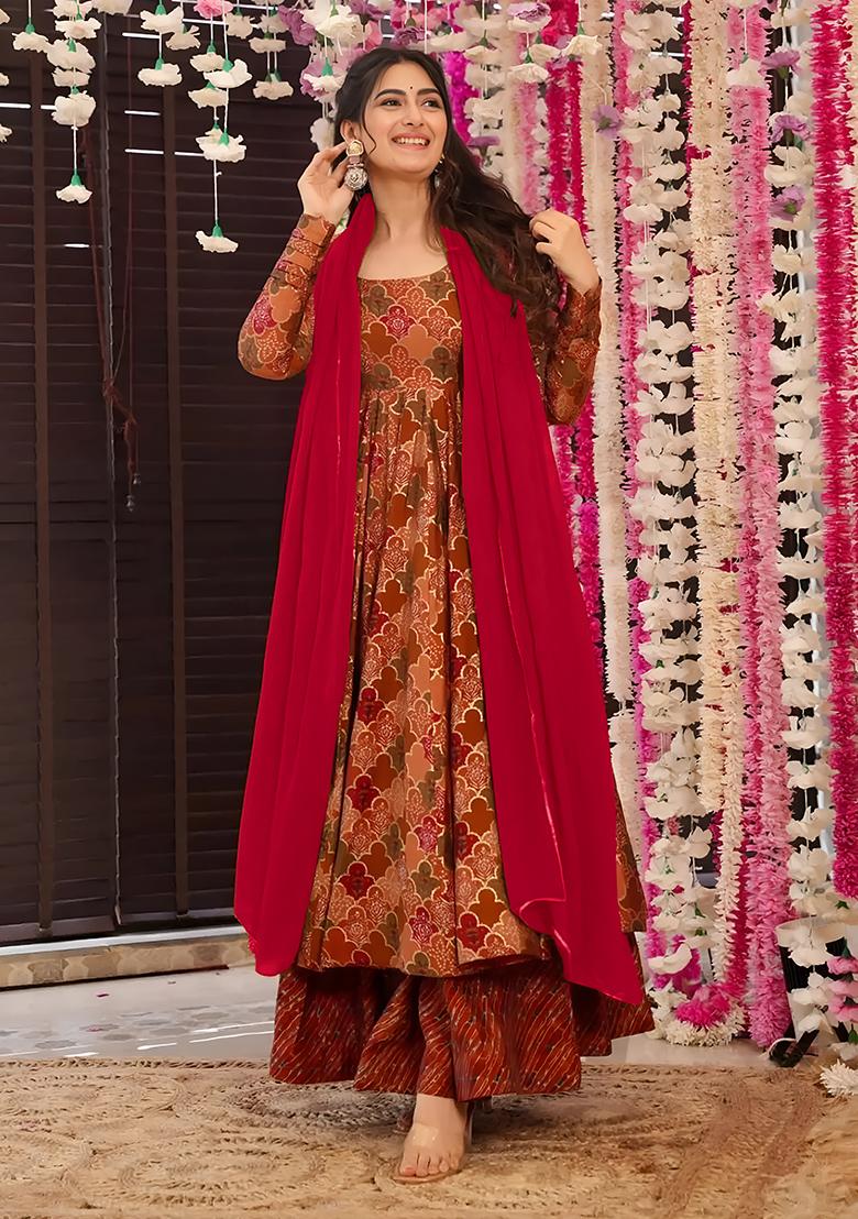 Multicolor Digital Print Pure Muslin Kurta Set