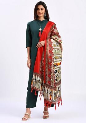 Green Printed Cotton
Kurta Set