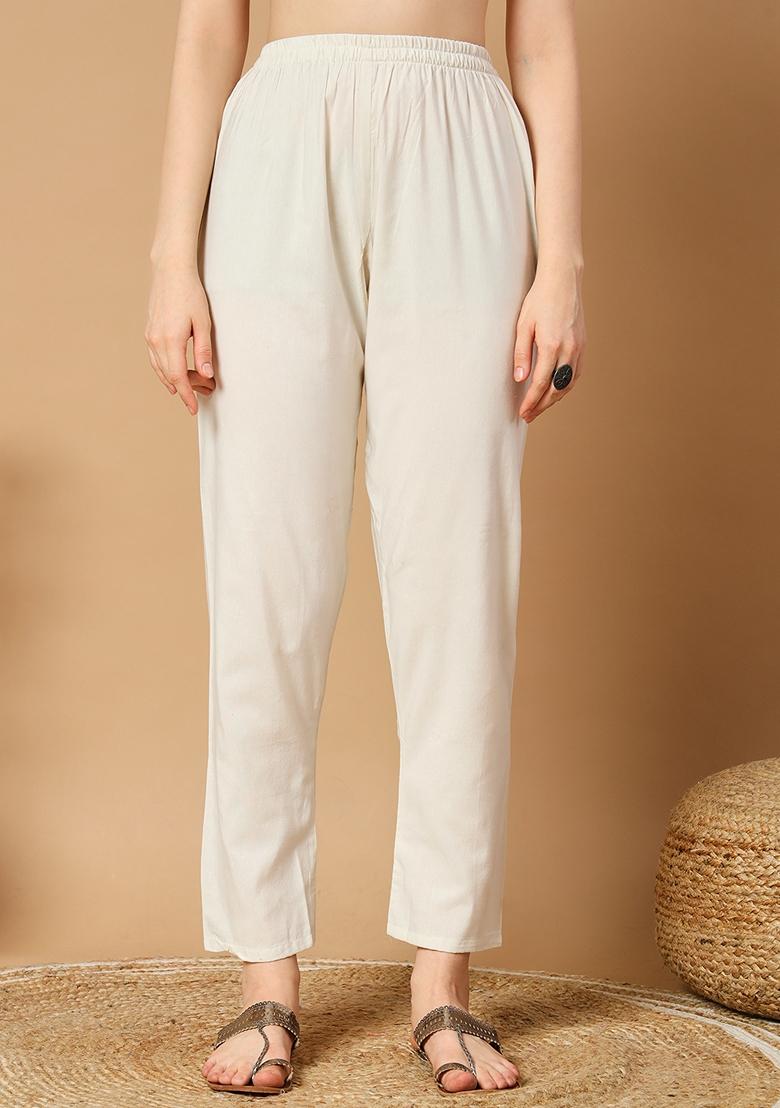 Off White Printed Khadi Cotton Kurta Set