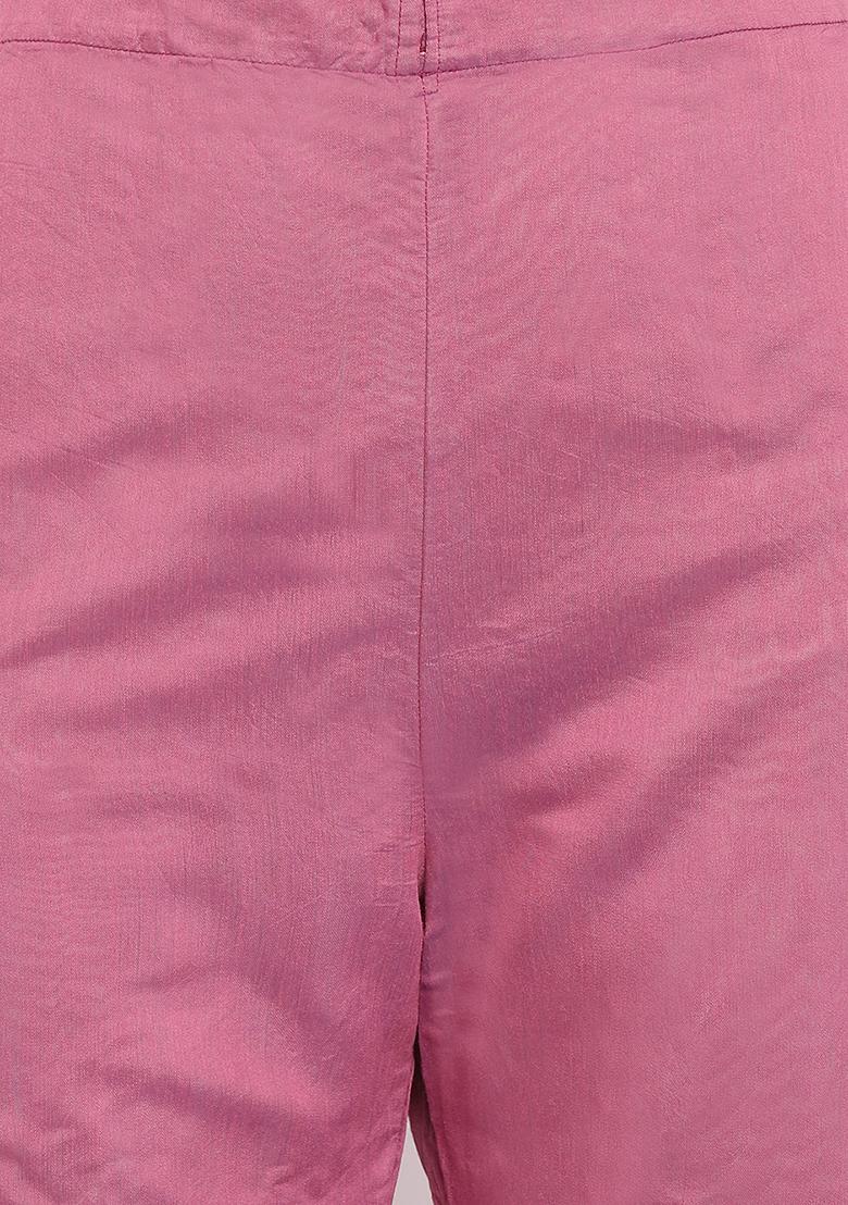 Wine Gotta Work Chanderi Cotton Kurta set