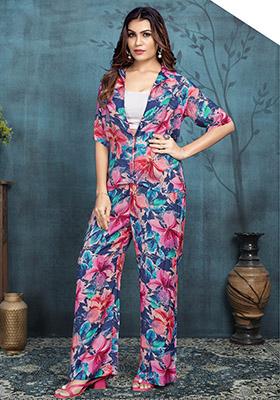 Multicolor Printed Rayon Co-Ord Set