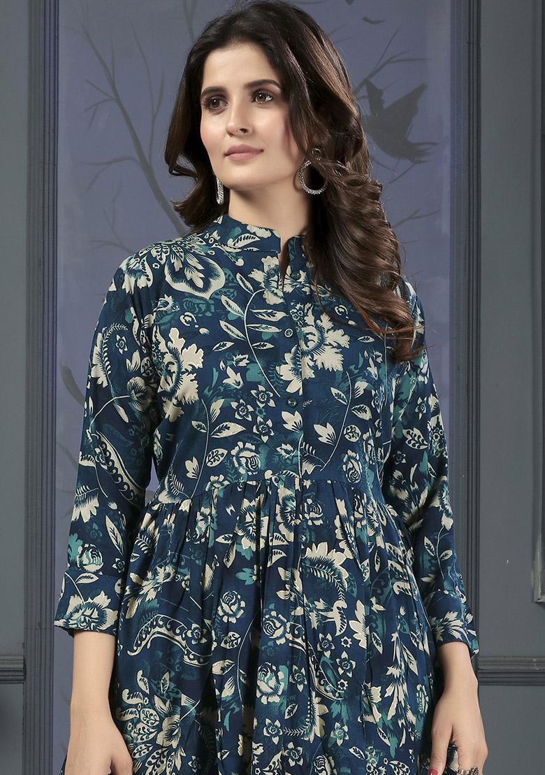 Multicolor Printed Rayon Co-Ord Set