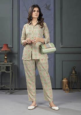 Multicolor Printed Rayon Co-Ord Set