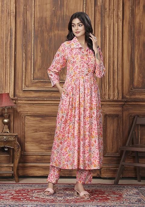 Multicolor Printed Rayon Co-Ord Set