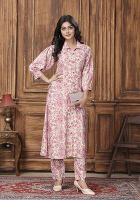 Multicolor Printed Rayon Co-Ord Set