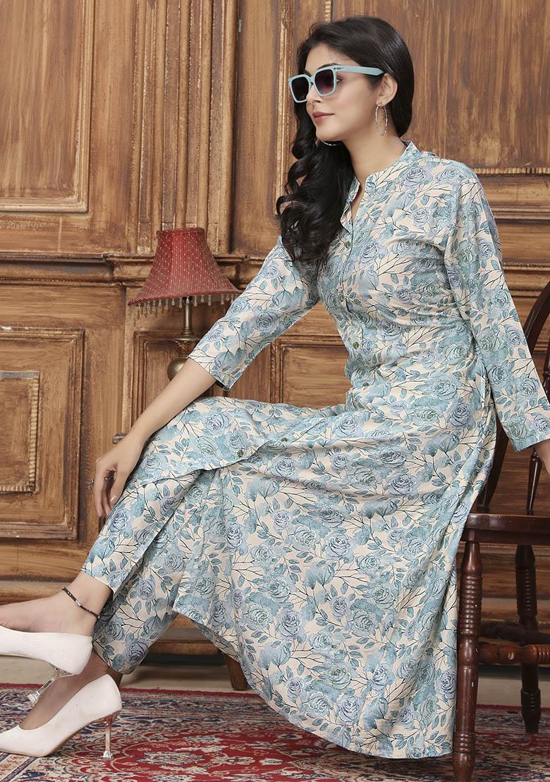 Multicolor Printed Rayon Co-Ord Set