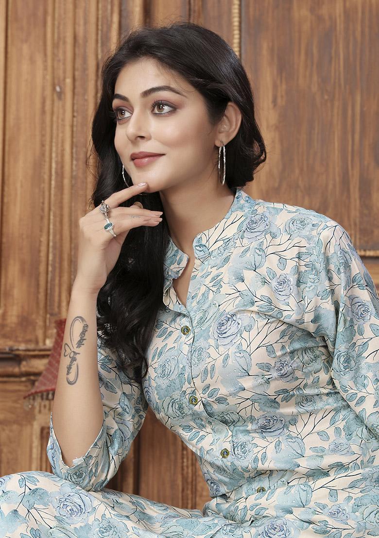 Multicolor Printed Rayon Co-Ord Set