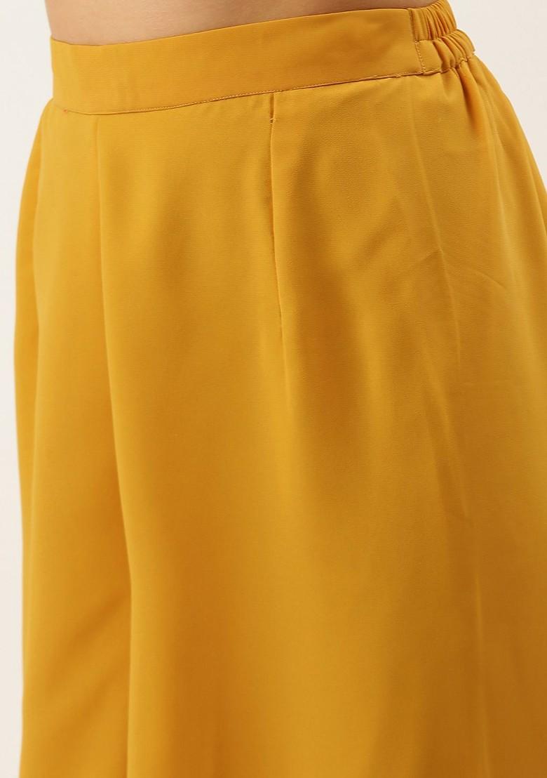 Green Printed Poly Blend Kurta Set