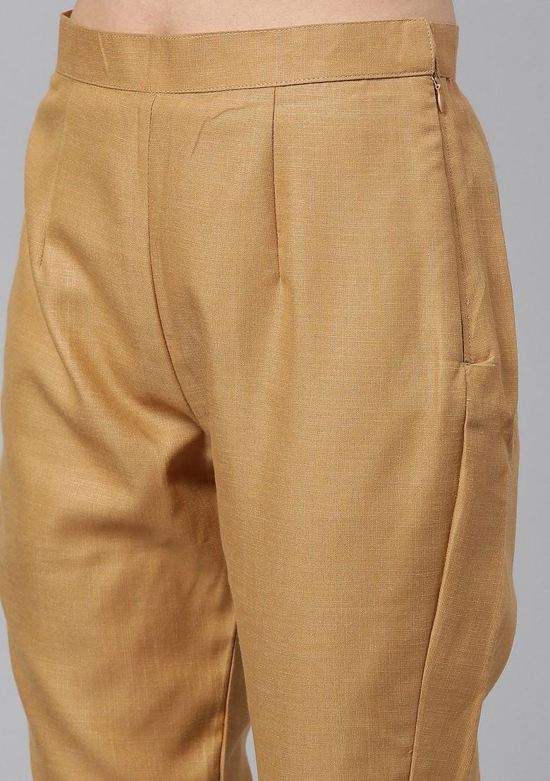 Maroon Printed Poly Blend Kurta Set