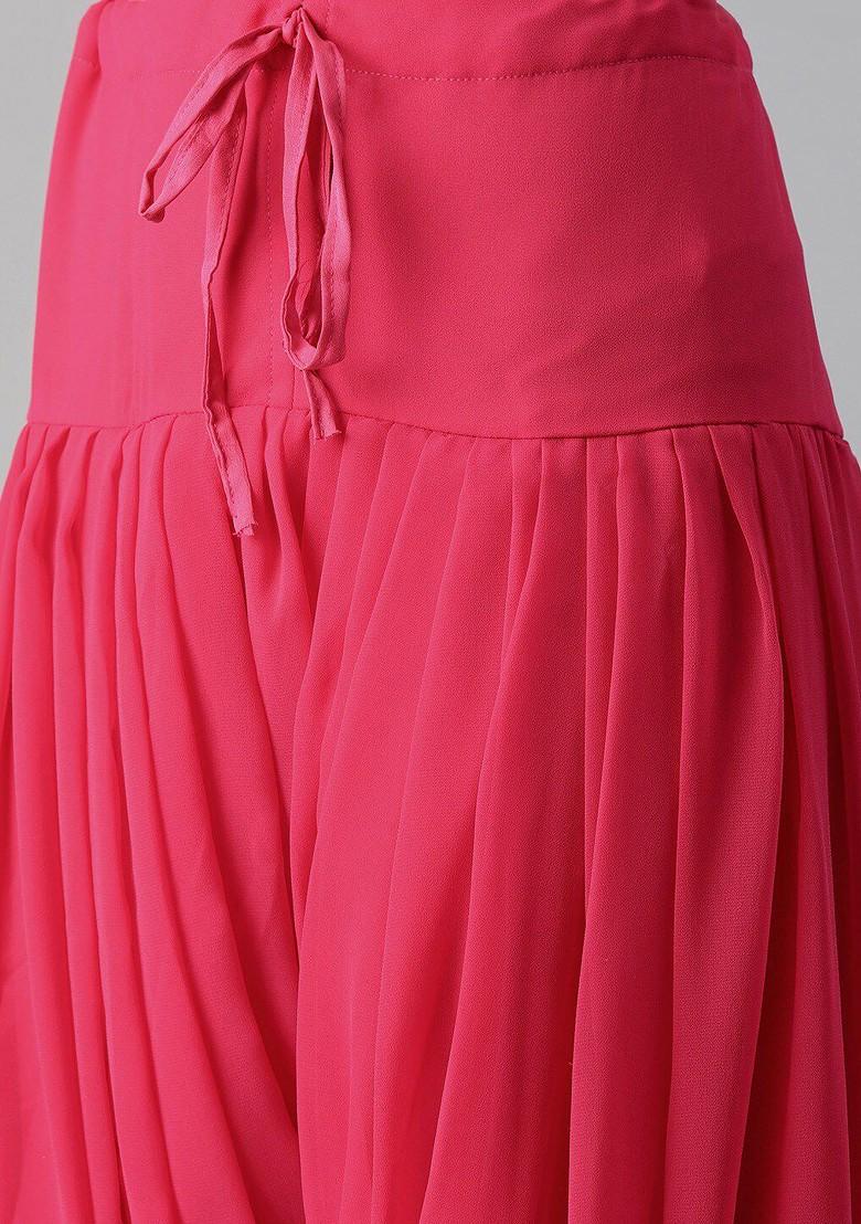 Yellow Ethnic Motifs Poly Blend Kurta Set